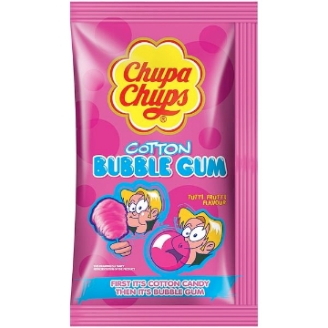 Billede af Chupa Chups Cotton Bubble Gum Tutti Frutti 11 g.