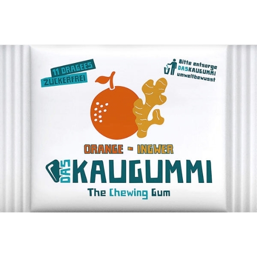 Billede af Das Kaugummi Orange & Ingefær 15,4 g.