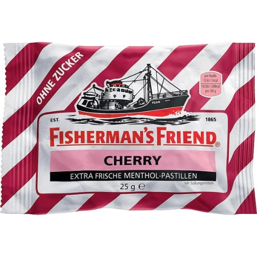 Billede af Fishermans Friend Kirsebær u/sukker 25 g.