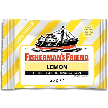 Billede af Fishermans Friend Lemon u/sukker 25 g.