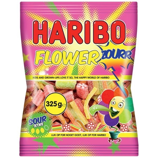 fly lovgivning Låse Haribo Flower Zourr 325 g. ‖ Slik til hele familien - Slikposen.dk