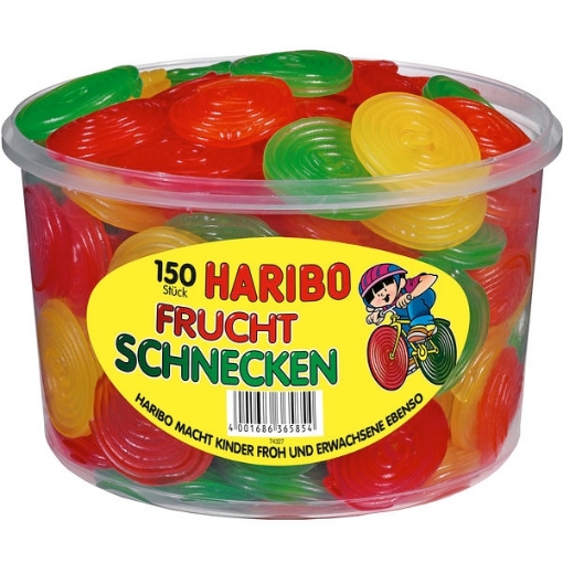 Billede af Haribo Frugtsnegle 1200 g.