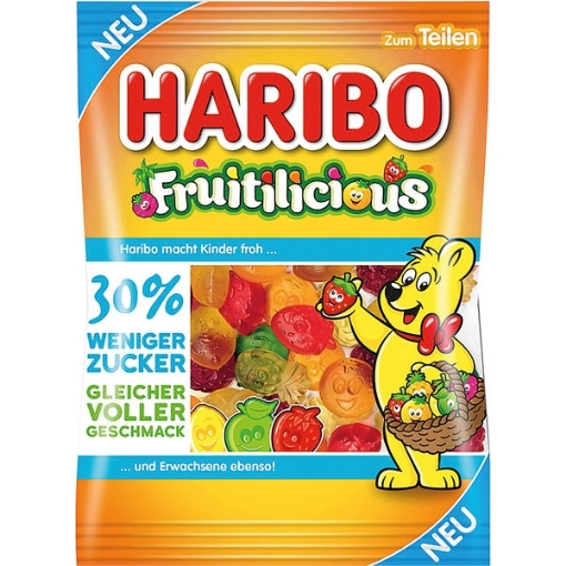 Haribo Fruitilicious sukker 160 g. til hele - Slikposen.dk