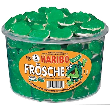 Billede af Haribo Vingummi Frøer 1050 g.