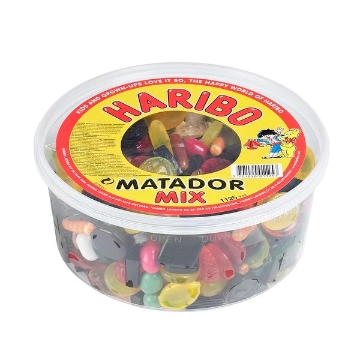 Rejse Tanzania Vej Haribo Matador Mix Sunny 350 g. ‖ Slik til hele familien - Slikposen.dk