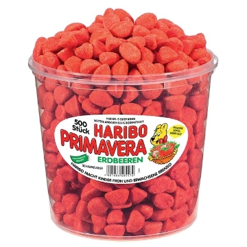 Billede af Haribo Jordbær 500 stk./ 1150 g.