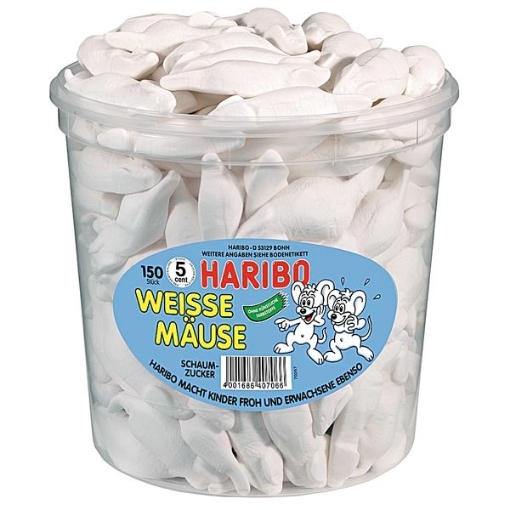 Billede af Haribo Hvide Mus 1050 g.