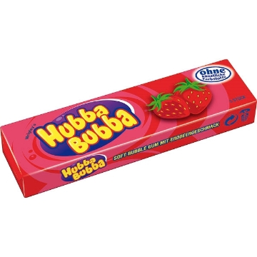 Billede af Hubba Bubba Jordbær Tyggegummi 35 g.