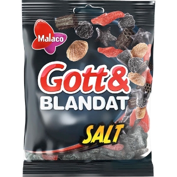 Billede af Malaco Godt & Blandet, Salt 450 g.