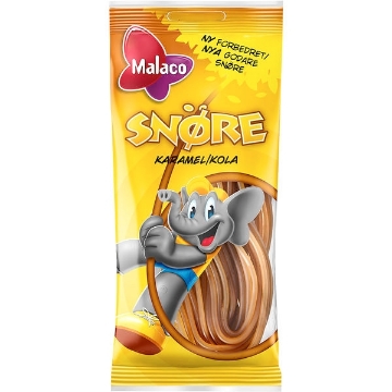 Billede af Malaco Snøre Cola Karamell 94 g.