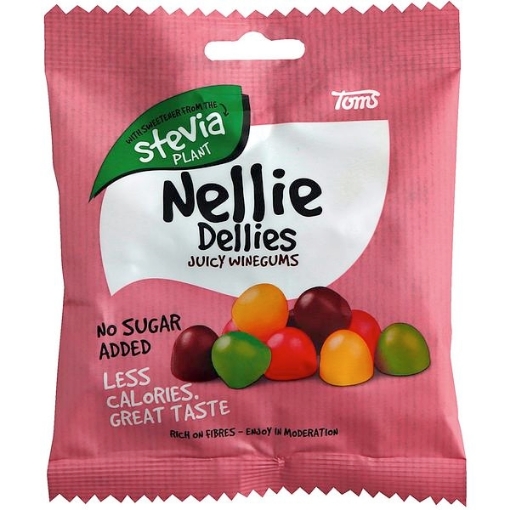 Nellie Dellies Juicy Winegums STEVIA 90 g. ‖ Slik til hele - Slikposen.dk