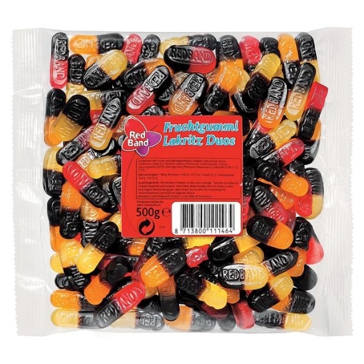 Billede af Red Band Duo Frugtgummi og Lakrids  500 g.