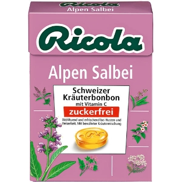 Billede af Ricola Alpe Salvie/uden sukker 50 g.