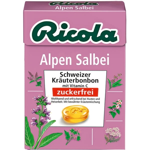 Billede af Ricola Alpe Salvie/uden sukker 50 g.