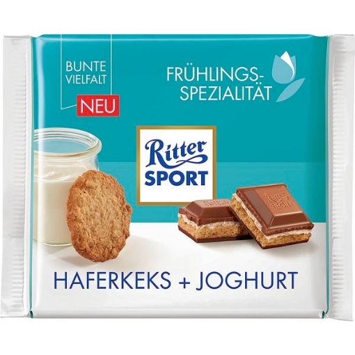 Ritter Sport Haferkeks Joghurt 100 g. ‖ Slik til hele Slikposen.dk