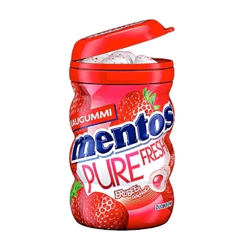 Billede af Mentos Tyggegummi,  Frisk Jordbær 70 g.