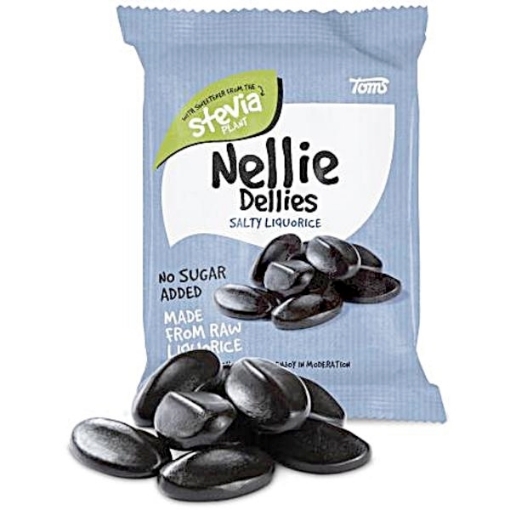 Billede af Nellie Dellies Salt Lakrids STEVIA 90 g.