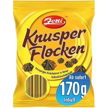 Billede af Zetti Knusperflocken Vollmilchschokolade 130 g.