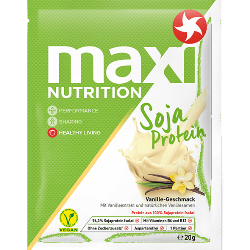Billede af maxi Nutrition Soja Protein Shake Vanille Pulver 20 g.