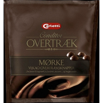 Billede af Carletti Overtæksknapper Mørk 200 g. MHT. 07-07-2026