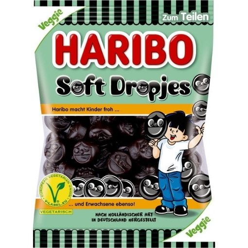 Billede af Haribo Soft Dropjes 160 g.