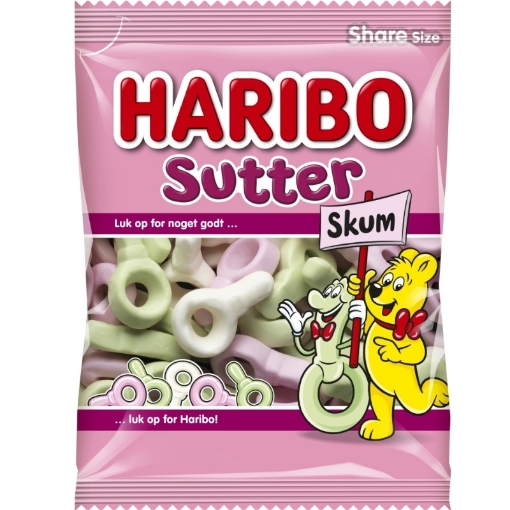 Haribo Skum Sutter 300 g. ‖ til familien - Slikposen.dk