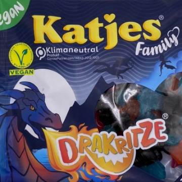 Billede af Katjes Familie Drakritze 250 g.