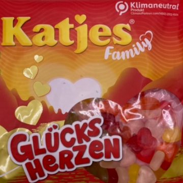 Billede af Katjes Familie Lykke Hjerter 250 g.