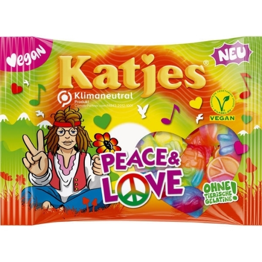 Billede af Katjes Wunderland Peace & Love  175 g.MHT. 30-01-2027