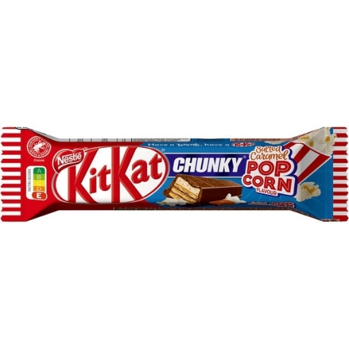 Billede af KitKat Chunky Salt Caramel /Popcorn 42 g. MHT. 03-2023