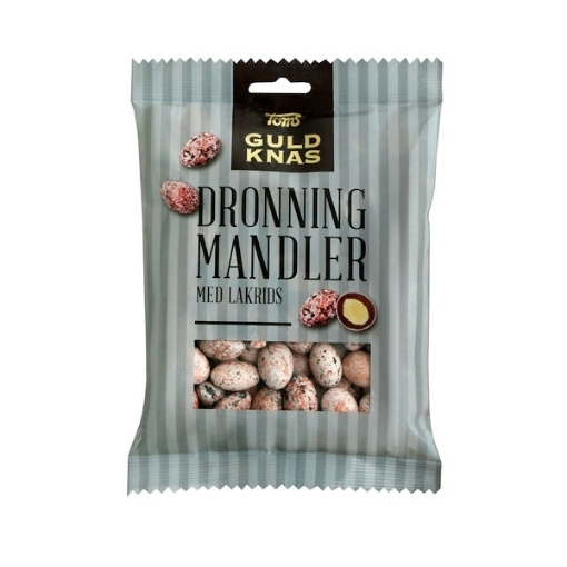 Billede af Toms Dronning Mandler Lakrids 220 g. MHT 19-06-2022