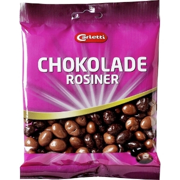 Billede af Carletti Chokoladerosiner 190 g.