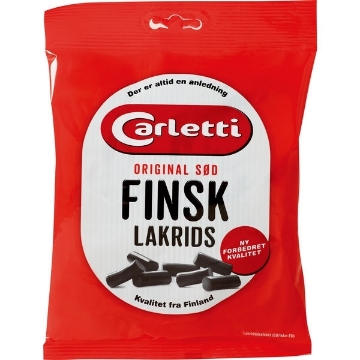 Billede af Carletti Finsk Lakrids Sød 350 g.