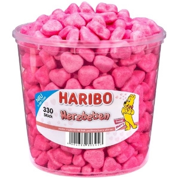 Billede af Haribo Hjerteskælv😍Herzbeben 1200 g.