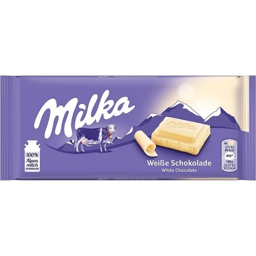 underkjole korrekt sol Milka Hvid 100 g. ‖ Slik til hele familien - Slikposen.dk