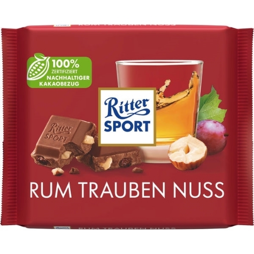 Billede af Ritter Sport Rom Vindrue og Nødder 100 g.