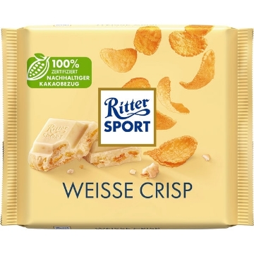 Billede af Ritter Sport Hvid+Crispy 100 g.