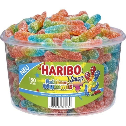 Billede af Haribo Regnbue Wommis Sur 1200 g.