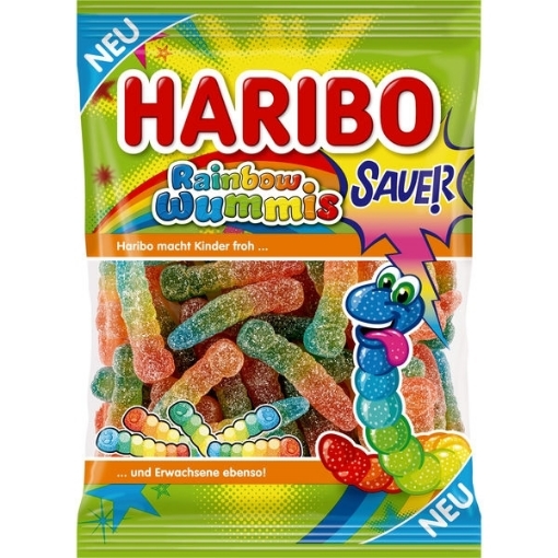 Billede af Haribo Regnbue Wummis Sur 160 g.