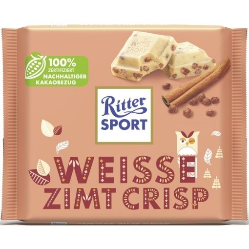 Billede af Ritter Sport Hvid Kanel Knas 100 g.