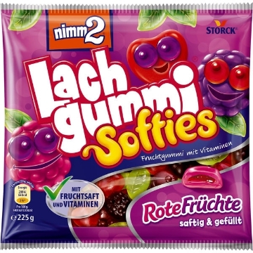 Billede af Nimm 2 Lachgummi Softies Rote Früchte 225 g.