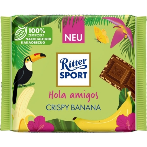 Billede af Ritter Sport Crispy Banan 100 g.