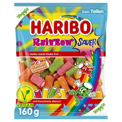 Billede af Haribo Regnbue Sur 160 g.