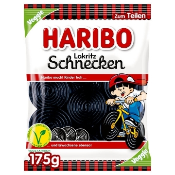 Billede af Haribo Lakrids-Snegle 175 g.