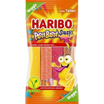 Billede af Haribo Pasta Basta Sur 160 g. MHT. 10-2023