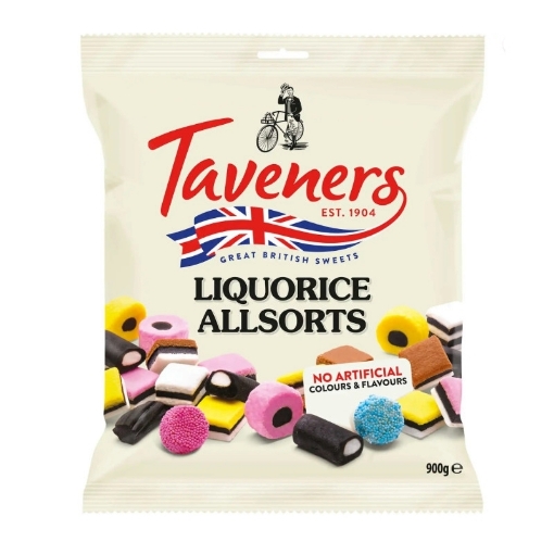 Billede af Tavener´s Liquorice Allsort 900 g.