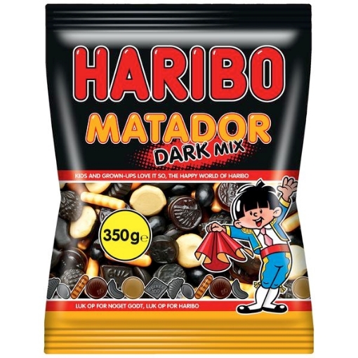 Billede af Haribo Matador Mix  Mørk 350 g. -MHT 29-02-2024