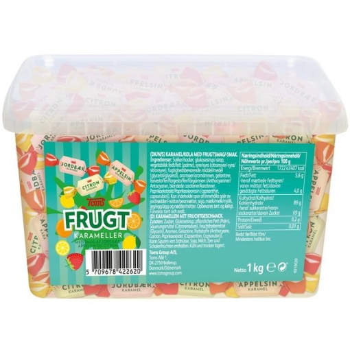 Billede af Toms Frugt Karameller 1000 g.