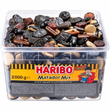 Billede af Haribo Matador Dark Mix 2 Kg.