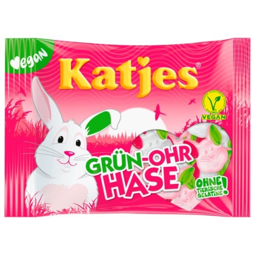 Billede af Katjes Grøn Øre Kanin 175 g.